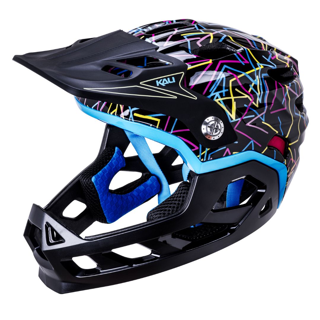 Image Kali Maya full Face Enfant SEGMENT NOIR NEON T/U